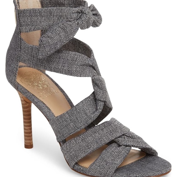 Vince Camuto Chani Grey Stiletto Sandals - Picture 6 of 6